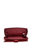 Portfel damski LUIGISANTO AE37-1 czerwony lakierowany