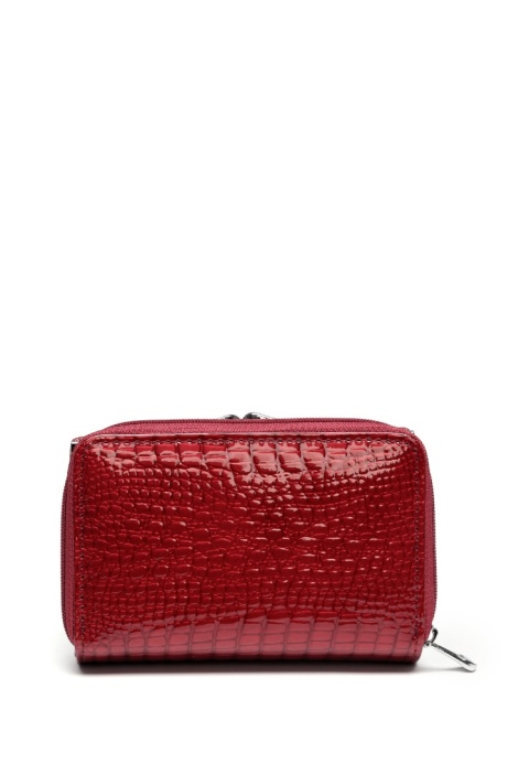 Portfel damski LUIGISANTO AE51-2 bordowy lakierowany