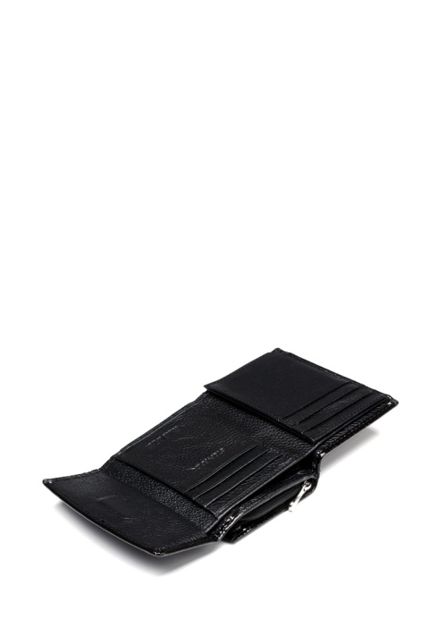 Portfel damski LUIGISANTO CE05-1 czarny lakierowany