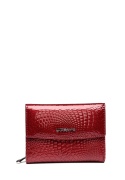 Portfel damski LUIGISANTO CE05-1 czerwony lakierowany