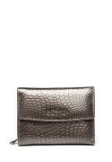 Portfel damski LUIGISANTO CE05-1 szary lakierowany