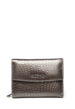Portfel damski LUIGISANTO CE05-1 szary lakierowany