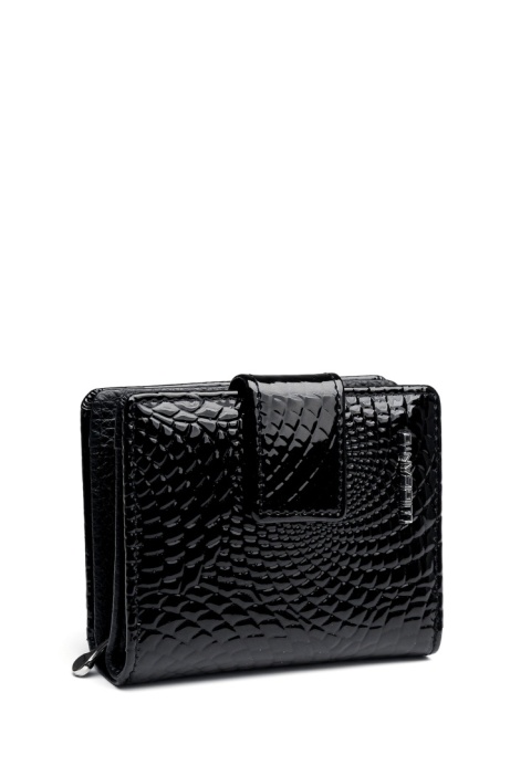 Portfel damski LUIGISANTO CE07-1 czarny lakierowany