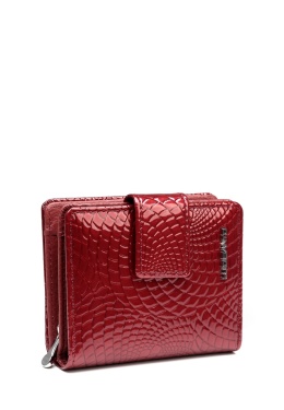 Portfel damski LUIGISANTO CE07-1 czerwony lakierowany