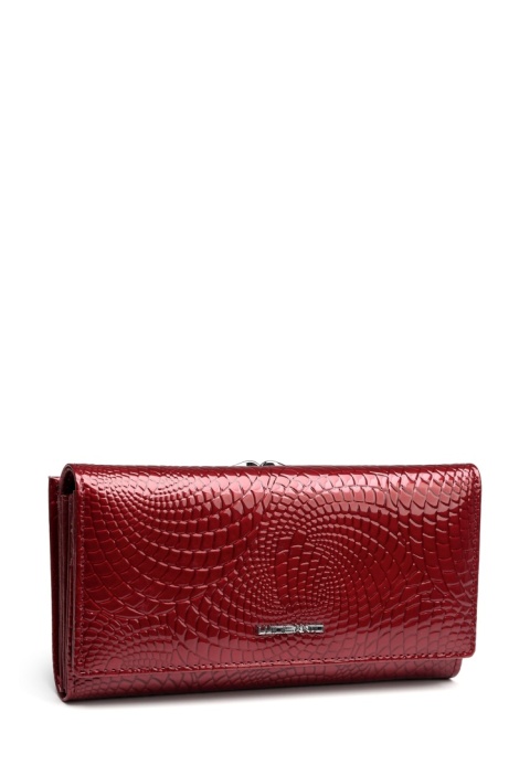 Portfel damski LUIGISANTO CE1518-1 czerwony lakierowany