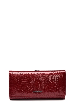 Portfel damski LUIGISANTO CE1518-1 czerwony lakierowany