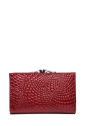 Portfel damski LUIGISANTO CE214 czerwony lakierowany