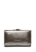 Portfel damski LUIGISANTO CE214 szary lakierowany