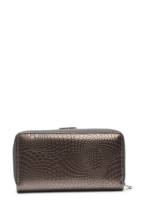 Portfel damski LUIGISANTO CE37-1 szary lakierowany