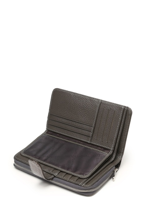 Portfel damski LUIGISANTO CE37-1 szary lakierowany