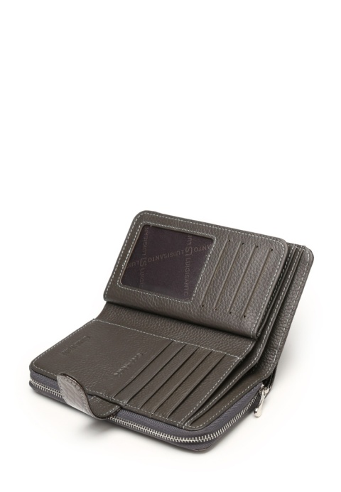 Portfel damski LUIGISANTO CE37-1 szary lakierowany