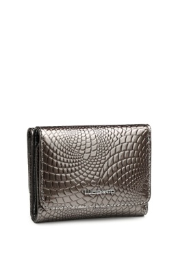 Portfel damski LUIGISANTO CE403-1 szary lakierowany