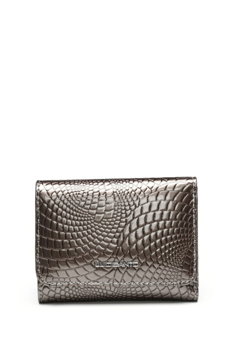 Portfel damski LUIGISANTO CE403-1 szary lakierowany