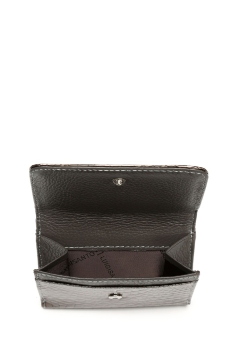Portfel damski LUIGISANTO CE403-1 szary lakierowany