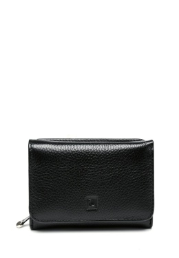 Portfel damski LUIGISANTO L043 czarny matowy
