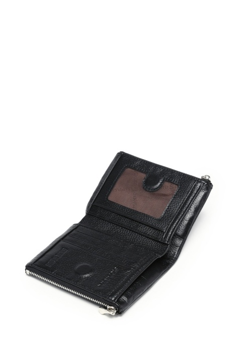 Portfel damski LUIGISANTO L045 czarny matowy