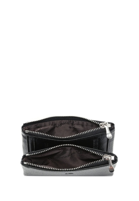 Portfel damski LUIGISANTO L045 czarny matowy