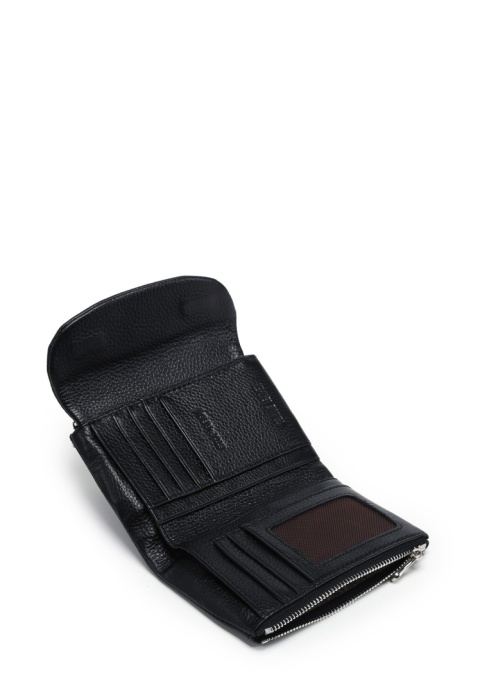 Portfel damski LUIGISANTO L048 czarny matowy