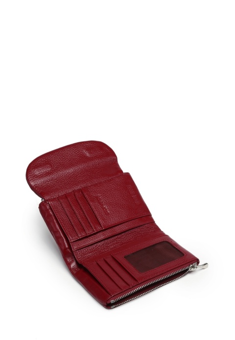 Portfel damski LUIGISANTO L048 czerwony matowy