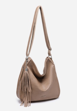 Torebka damska LUIGISANTO V1242 Beige/Taupe