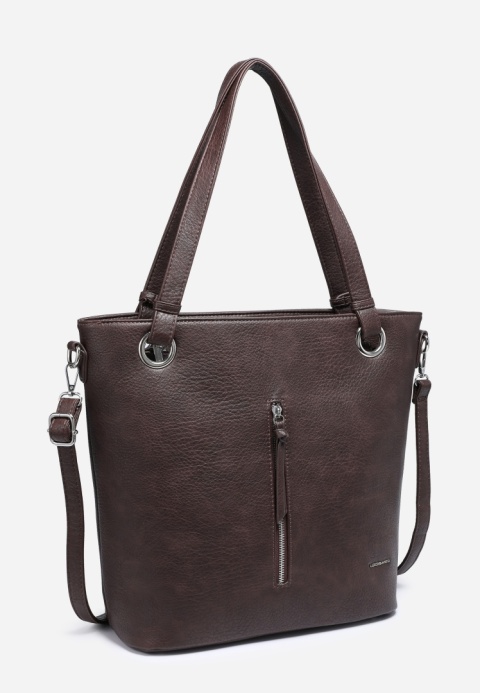 Torebka damska LUIGISANTO V1328 Coffe