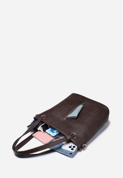 Torebka damska LUIGISANTO V1328 Coffe