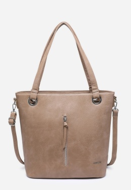 Torebka damska LUIGISANTO V1328 Beige/Taupe