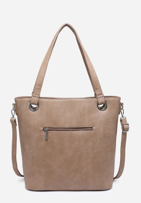 Torebka damska LUIGISANTO V1328 Beige/Taupe