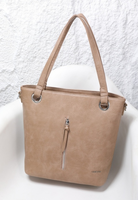 Torebka damska LUIGISANTO V1328 Beige/Taupe