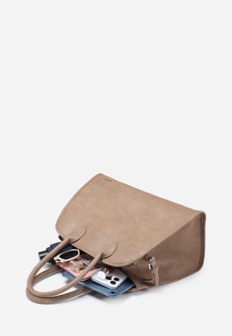 Torebka damska LUIGISANTO V1431 Beige/Taupe