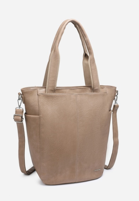 Torebka damska LUIGISANTO V1432 Beige/Taupe
