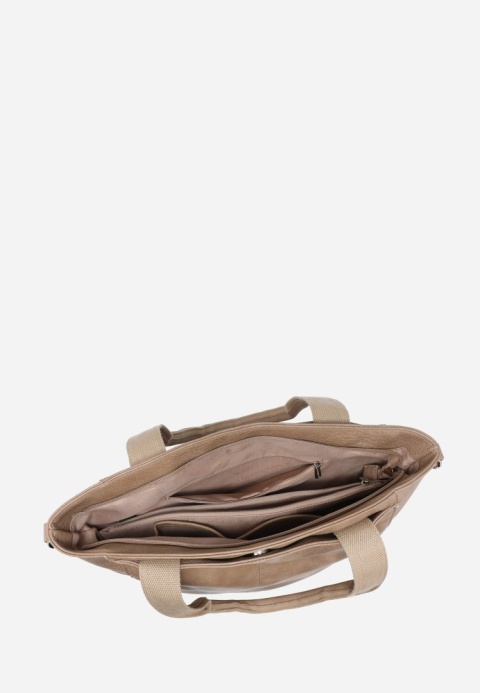 Torebka damska LUIGISANTO V1432 Beige/Taupe