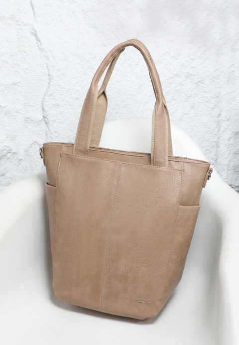 Torebka damska LUIGISANTO V1432 Beige/Taupe