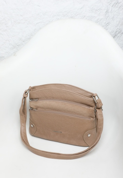 Torebka damska LUIGISANTO V2126-Z Beige/Taupe