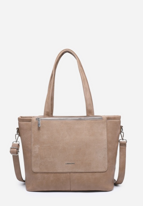 Torebka damska LUIGISANTO V8212-Z Beige/Taupe
