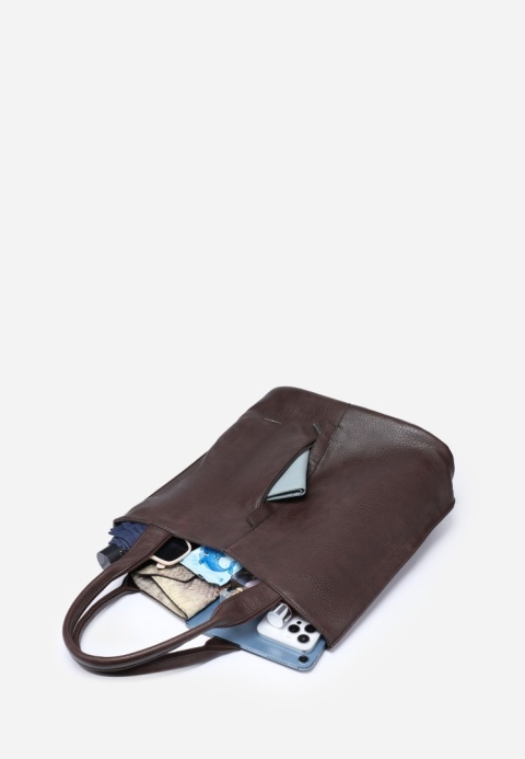 Torebka damska LUIGISANTO V8221 Coffe