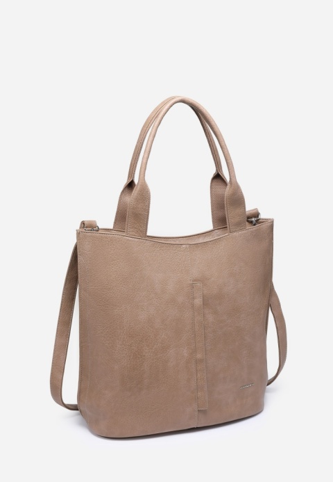 Torebka damska LUIGISANTO V8221 Beige/Taupe