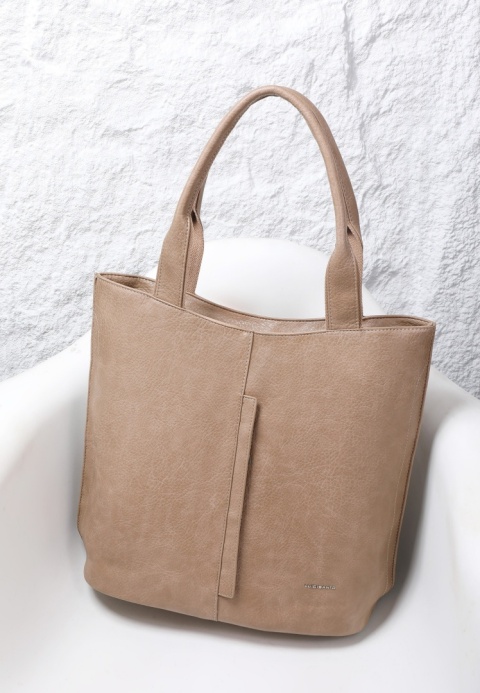 Torebka damska LUIGISANTO V8221 Beige/Taupe