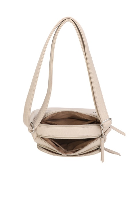 Luigisanto beżowa listonoszka damska na pasku