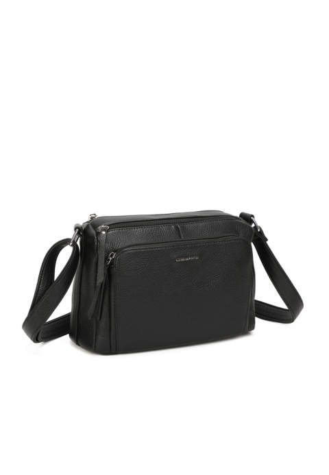 Luigisanto czarna listonoszka damska na pasku