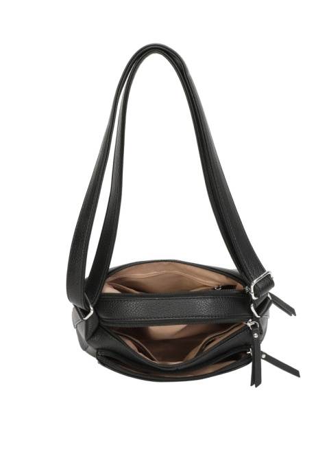 Luigisanto czarna listonoszka damska na pasku