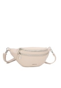 Luigisanto beżowa saszetka damska z regulowanym paskiem