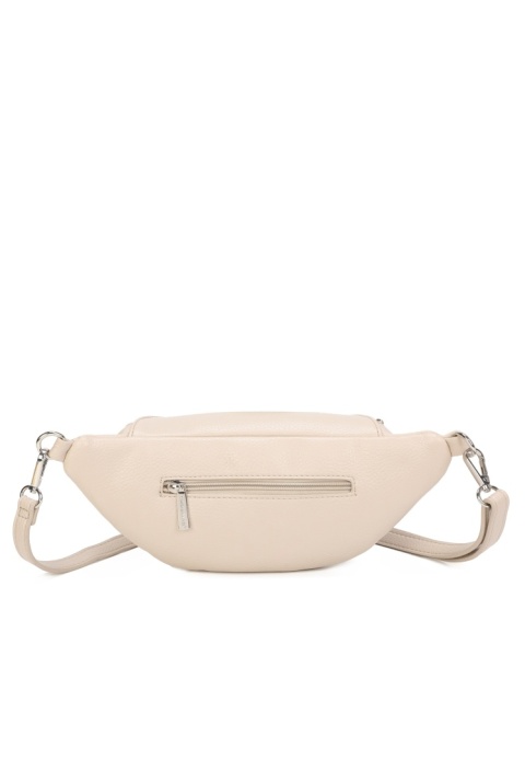 Luigisanto beżowa saszetka damska z regulowanym paskiem