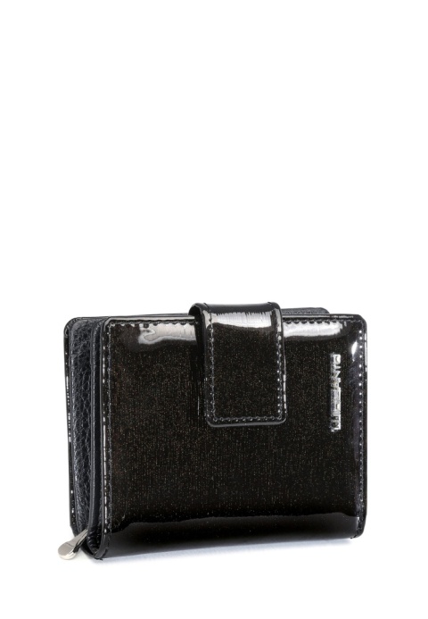 Portfel damski LUIGISANTO BC07-1 czarny lakierowany