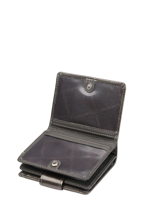 Portfel damski LUIGISANTO BC07-1 szary lakierowany