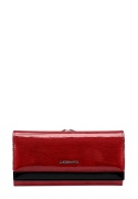 Portfel damski LUIGISANTO BC102-1 czerwony lakierowany
