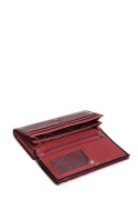 Portfel damski LUIGISANTO BC102-1 czerwony lakierowany