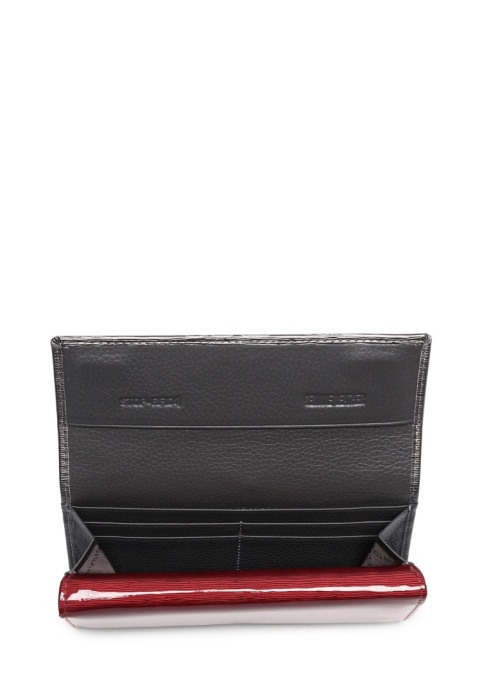 Portfel damski LUIGISANTO BC102-1 szary lakierowany