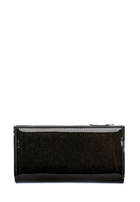 Portfel damski LUIGISANTO BC1431-1 czarny lakierowany