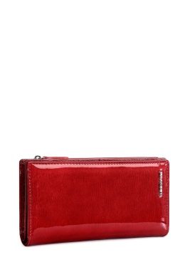 Portfel damski LUIGISANTO BC1431-1 czerwony lakierowany